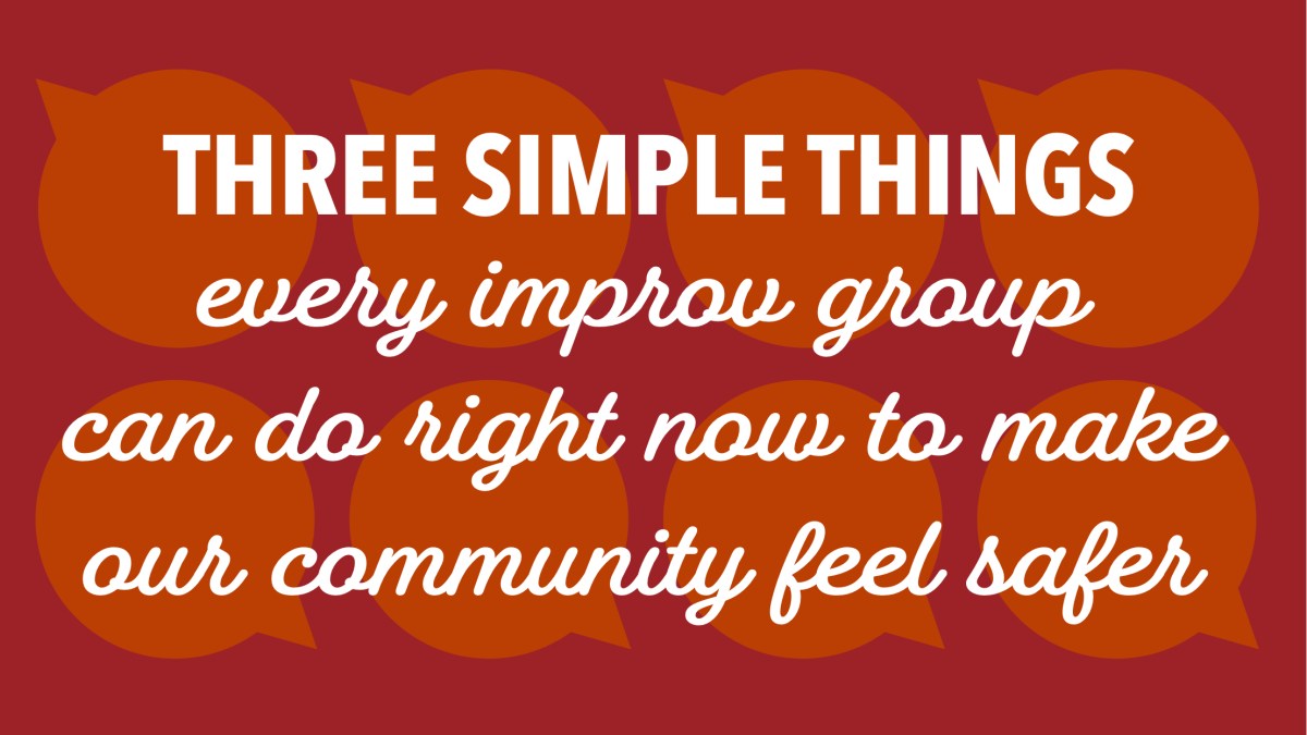 Lots of thoughts about sexual harassment in KC’s improv&nbsp;community